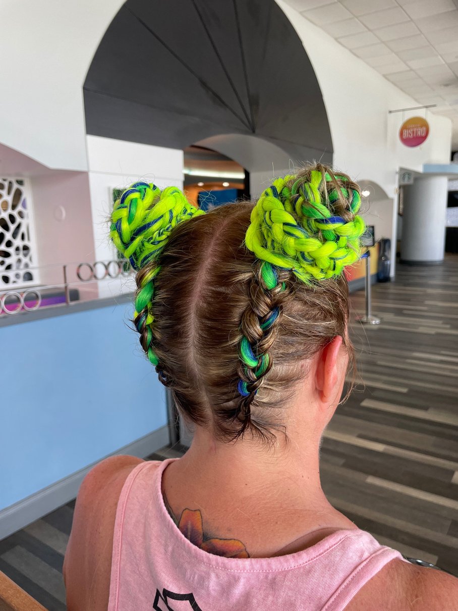 braid hairstyle port orange space bun braids